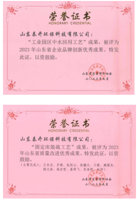 喜訊！泰開環(huán)保公司榮獲多項榮譽